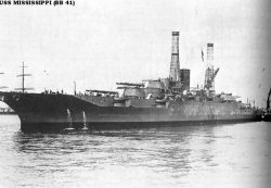 Броненосный крейсер "Миссиссипи" BB41 
